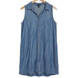 Aqua womens large shift dress capsule denim pockets blue lightweight jeans